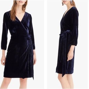 J. Crew Velvet Wrap Dress